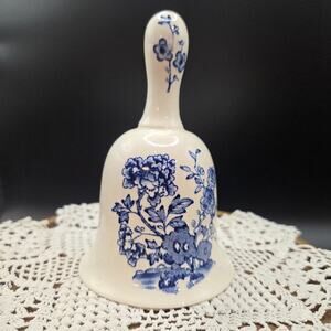 Mason's Manchu Blue Transferware Bell England 4.5 Inch